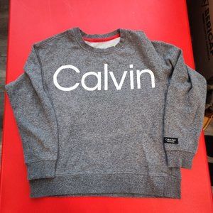 Calvin Klein performance sweatshirt grey salt and pepper boy's size M